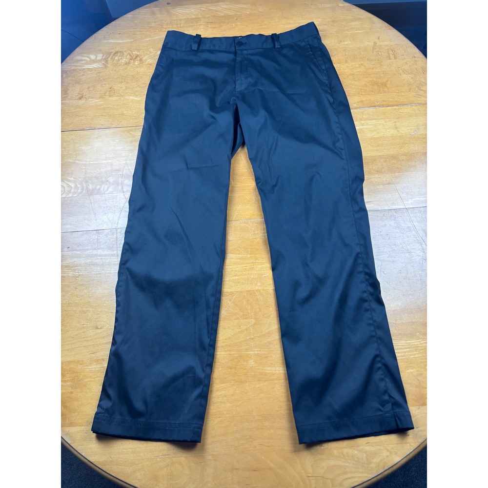 Nike Golf Tour Performance Dri-FIT Pants Mens 32x30 Black Flat Front Stretch